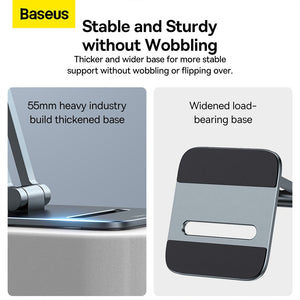 Baseus Desktop Biaxial Foldable Metal Stand For Tablets-Gray