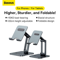 Baseus Desktop Biaxial Foldable Metal Stand For Tablets-Gray
