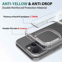 High Quality Acrylic + TPU Hybrid Transparent Magsafe Case
