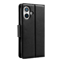 iPhone 17 Hanman PU Flip Leather Wallet Case-Black

