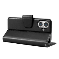 iPhone 17 Hanman PU Flip Leather Wallet Case-Black
