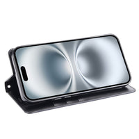 iPhone 17 Pro Max Hanman PU Flip Leather Wallet Case -Black
