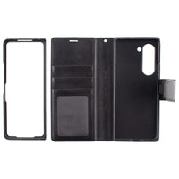 Hanman PU Flip Leather Wallet Cover Case for Samsung Galaxy Z Fold 7
