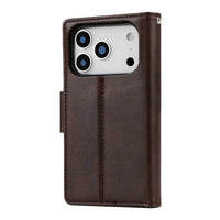iPhone 17 Pro Max Hanman 2 in 1 Detachable Flip Leather Wallet Case With Magnetic Ring
