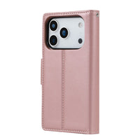 iPhone 17 Pro Max Hanman 2 in 1 Detachable Flip Leather Wallet Case With Magnetic Ring
