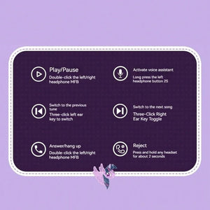 My Little Pony Neon Series Ear Clip BT Earphones MLP-T02