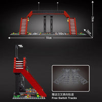 MOULDKING 12008 World Railway Railroad Crossing with 655 pieces
