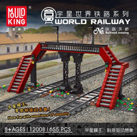 MOULDKING 12008 World Railway Railroad Crossing with 655 pieces
