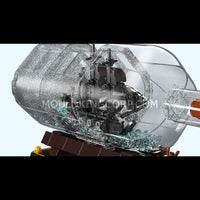 Mould King 10070S Ship-In-a-Bottle Model Building Set | 822 Pcs
