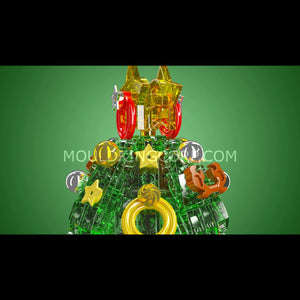 Mould King 10090 Christmas Tree Music Box Building Set | 688 PCS