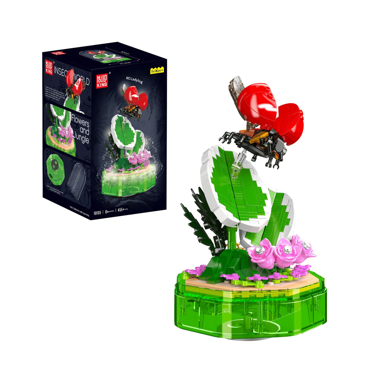 Mould King 10105 Ladybug Music Box Building Block Set | 455 Pcs ...