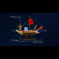 Mould King 10156 Roman Imperium Warship Building Set | 1,466 Pcs
