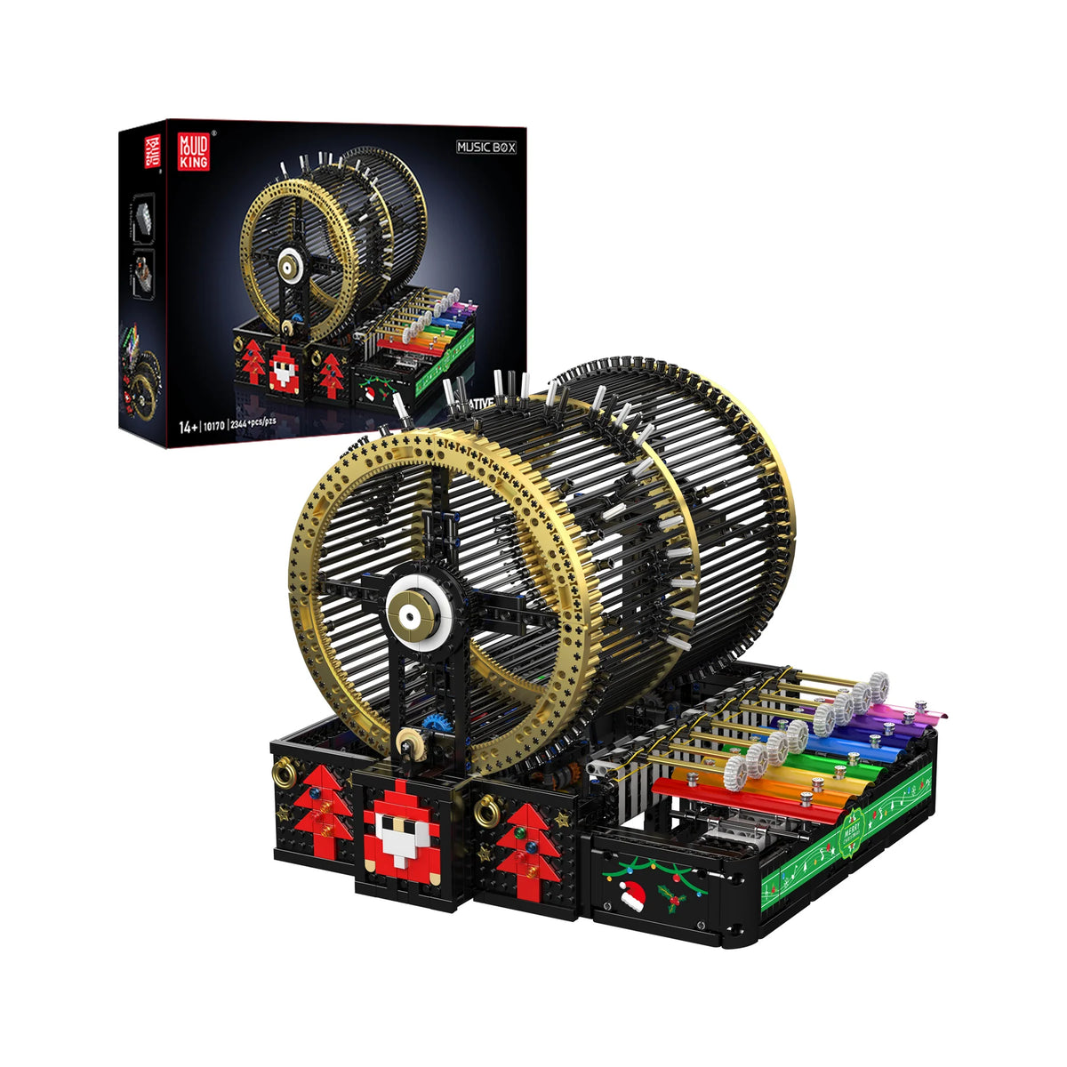 Mould King 10170 Rotating Drum Melody Music Box Building Kit | 2,344 P ...