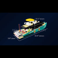 Mould King 10197 The Turquoise Luxury Cruiser Building Set | 850 Pcs
