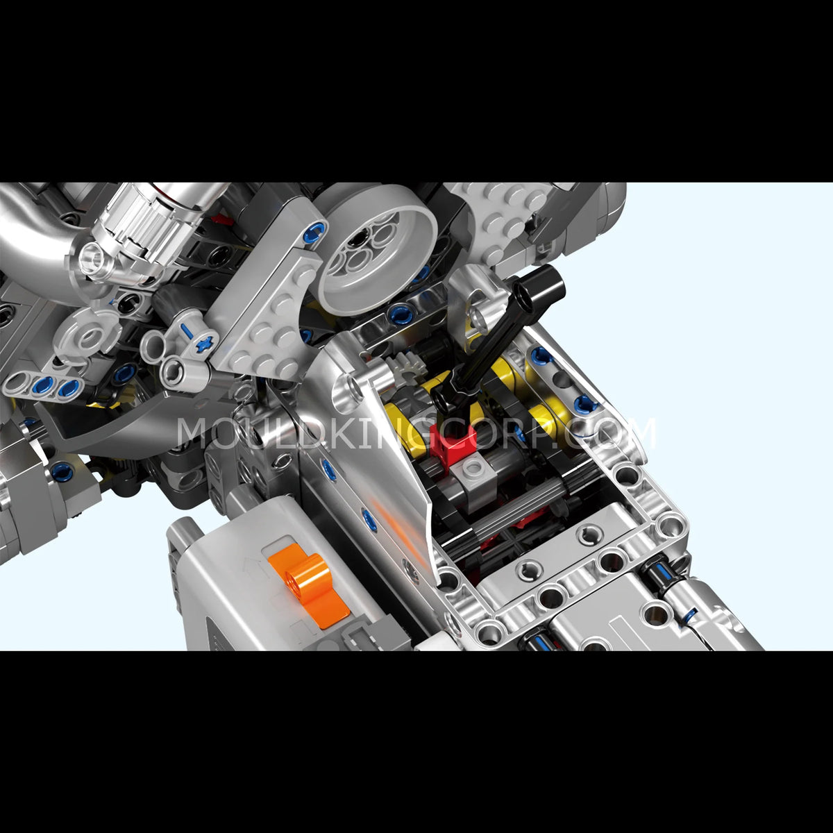 Mould King 10201 Motorised Hypercar W16 Engine & Gearbox Building Set ...