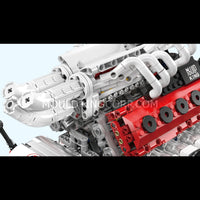 Mould King 10210 Motorized V12 Naturally Aspirated Engine Model Building Block Set | 1,366 Pcs
