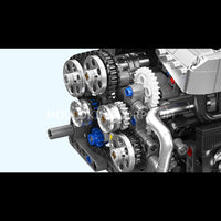 Mould King 10213 Motorized S55 Inline-6 Engine Model Building Set | 744 Pcs
