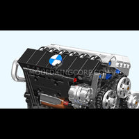Mould King 10213 Motorized S55 Inline-6 Engine Model Building Set | 744 Pcs
