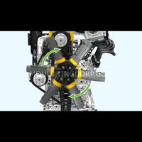 Mould King 10214 Motorized Wankel Rotary Engine with Gearbox Model Building Set | 2,177 Pcs
