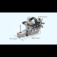 Mould King 10214 Motorized Wankel Rotary Engine with Gearbox Model Building Set | 2,177 Pcs
