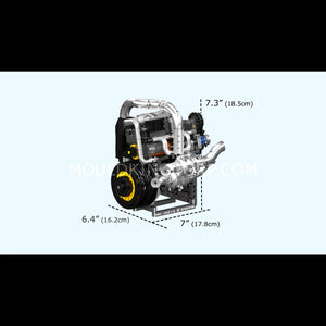 Mould King 10215 Koenig Supercar Engine Building Set | 739 Pcs