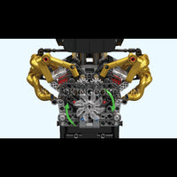 Mould King 10224 Motorized Valkyrie V12 Engine Model Set | 974 Pcs
