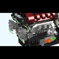 Mould King 10227 V8 Engine with Transmission Building Block Set | 787 Pcs
