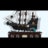 Mould King 10243 Motorized Pirate Ship & Moving Wave Building Set | 1,280 Pcs
