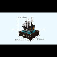 Mould King 10243 Motorized Pirate Ship & Moving Wave Building Set | 1,280 Pcs
