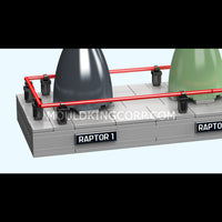 Mould King 10247 Raptor Rocket Engine Building Set | 496 Pcs
