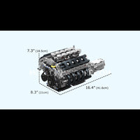 Mould King 10250 LFA V10 Engine Model Building Set | 1,834 Pcs
