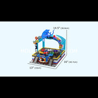 Mould King 11018 Electric Magnetic Bumper Cars Arena Building Set | 2,044 Pcs
