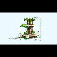 Mould King 11026 Nature Tree Windmill Building Block Set | 2,148 Pcs
