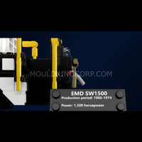 Mould King 12051 EMD SW1500 Switcher Building Set | 2,462 Pcs
