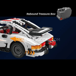 Mould King 15063 911 Pull-Back Sports Car Building Set | 824 Pcs