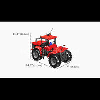 Mould King 17081/17082 Challenger Articulated Tractor Building Set | 1,300 Pcs
