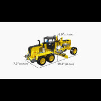 Mould King 19023 GD655-6 Motor Grader Building Set | 1,109 Pcs
