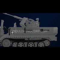 Mould King 20048 German 3.7cm Anti-Aircraft Half-Track Vehicle Building Set | 1,188 Pcs