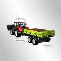 Mould King 24093 Wheel Loader & Agricultural Trailer Building Set | 504 Pcs
