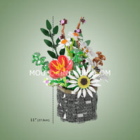 Mould King 24107 Daisy Flower Pot Botanical Building Set | 1,157 Pcs
