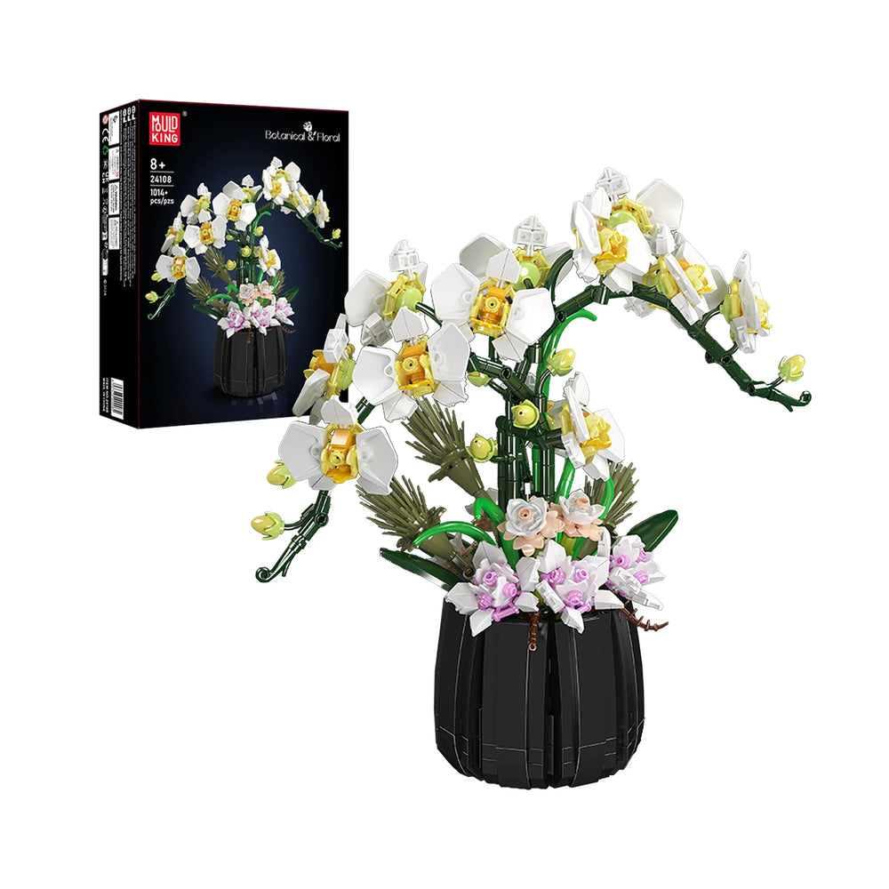 Mould King 24108 Orchid Bonsai Building Block Set | 1,014 Pcs