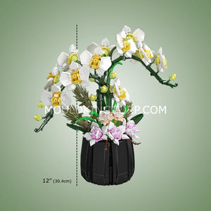 Mould King 24108 Orchid Bonsai Building Block Set | 1,014 Pcs