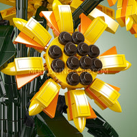 Mould King 24111 Sunflower Potted Building Set | 854 Pcs
