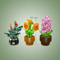 Mould King 24113 Mini Potted Flower Builds Building Set | 201 Pcs
