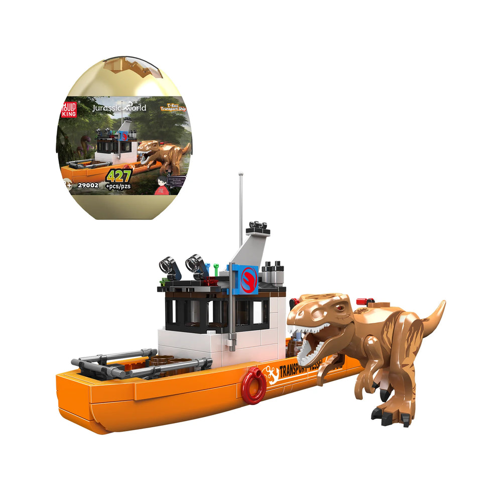 Container T Rex Mould King 29002 T-Rex Dinosaur Transport Vessel Dino Egg Building Set ...