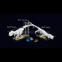 Mould King 29005 Mosasaurus & Velociraptor Fossil Display Model Building Set | 1418 Pcs
