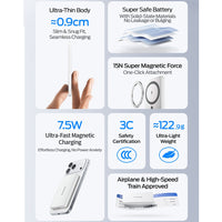 MOVE SPEED MSP07 Magnetic Solid-State Power Bank 5000mAh 18W (CCC Certified)
