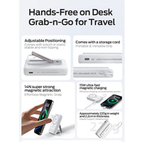 MOVE SPEED MSP16 Magnetic Wireless Charging Mobile Power Bank with Bracket 10000mAh 22.5W (CCC Certified)
