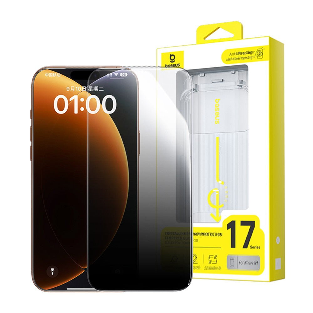 Baseus Crystal Diamond Series Privacy Tempered Glass Dust-free Chamber II