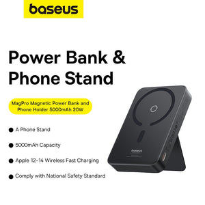 Baseus MagPro Magnetic Bracket Wireless Fast-Charging Power Bank 5000mAh 20W